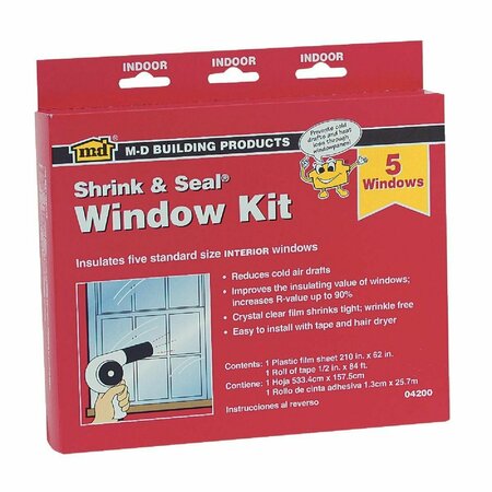 M-D 210 In. x 62 In. Indoor Window Insulation Kit 04200